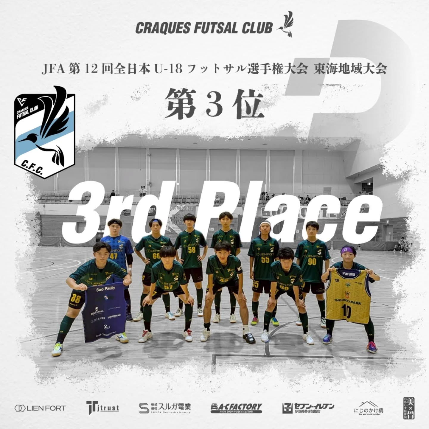⚽️JFA第12回全日本U-18フットサル選手権大会 東海地域大会⚽️